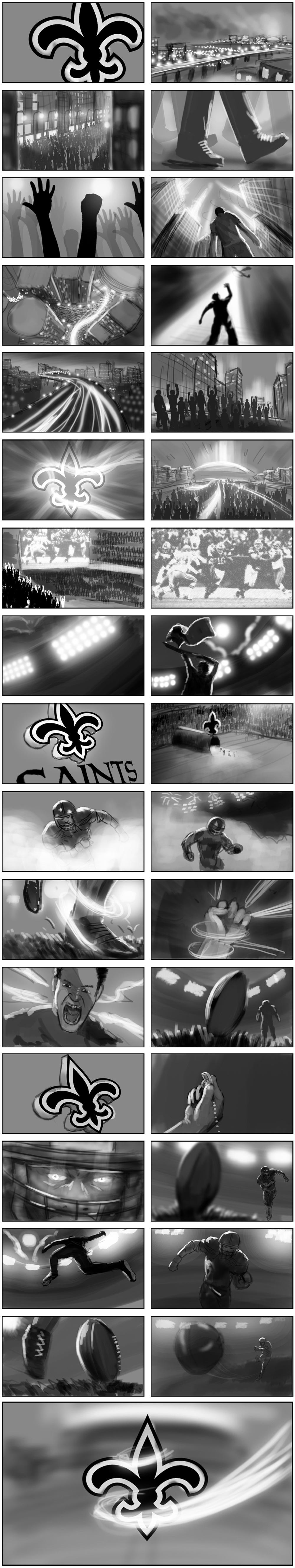 New Orleans Saints Storyboard 